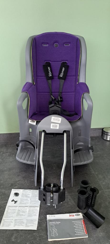 Römer Jockey Relax fietsstoel 9-22kg, Ophalen, Achterzitje, Voetsteuntjes, Römer