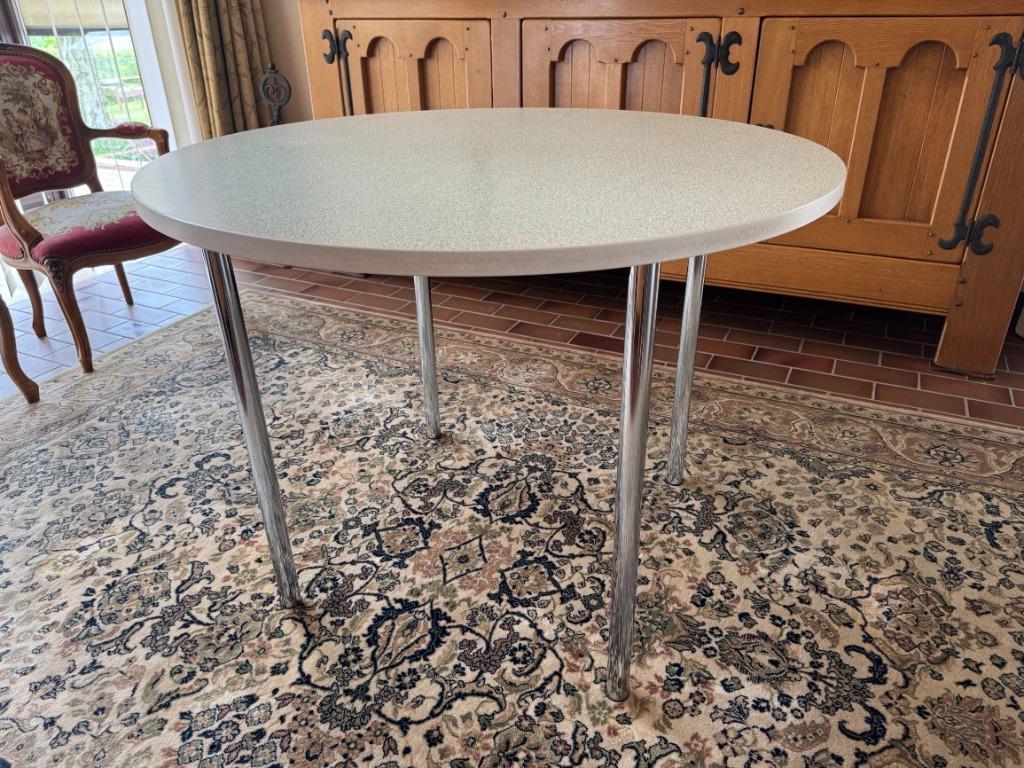 table à manger vintage avec 4 chaises, Maison & Meubles, Tables | Tables à manger, Utilisé, 50 à 100 cm, 50 à 100 cm, Quatre personnes