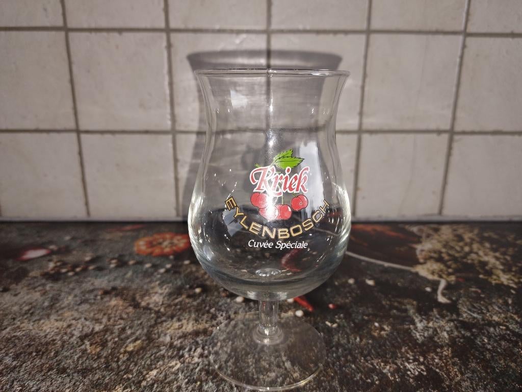 Bier glas Eylenbosch kriek cuvee speciale, Verzamelen, Ophalen of Verzenden, Zo goed als nieuw, Bierglas
