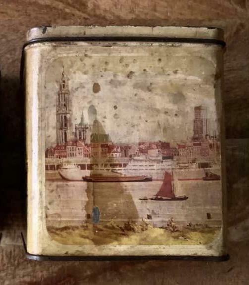 Blikken doos FAIGNARD TOURNAI, Ophalen of Verzenden, Gebruikt, Overige, Overige merken