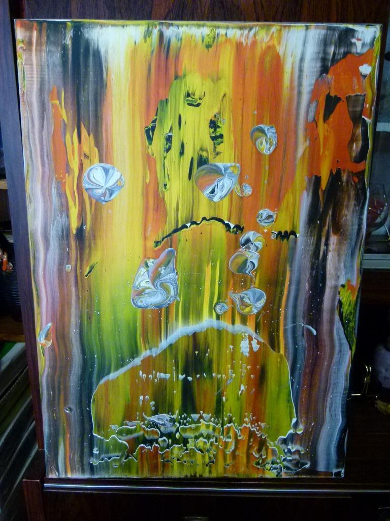 modern werk op canvas fantasie abstract, Antiek en Kunst, Ophalen