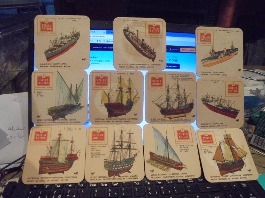 nationaal scheepvaartmuseum Antwerpen, Verzamelen, Ophalen of Verzenden, Gebruikt, Viltje(s), Stella Artois