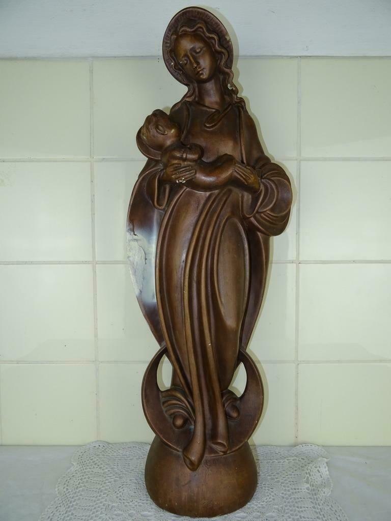 Jugendstil Mariabeeld 60 cm antiek Mariabeeld curiosa kunst, Antiek en Kunst, Antiek | Religieuze voorwerpen, Ophalen of Verzenden