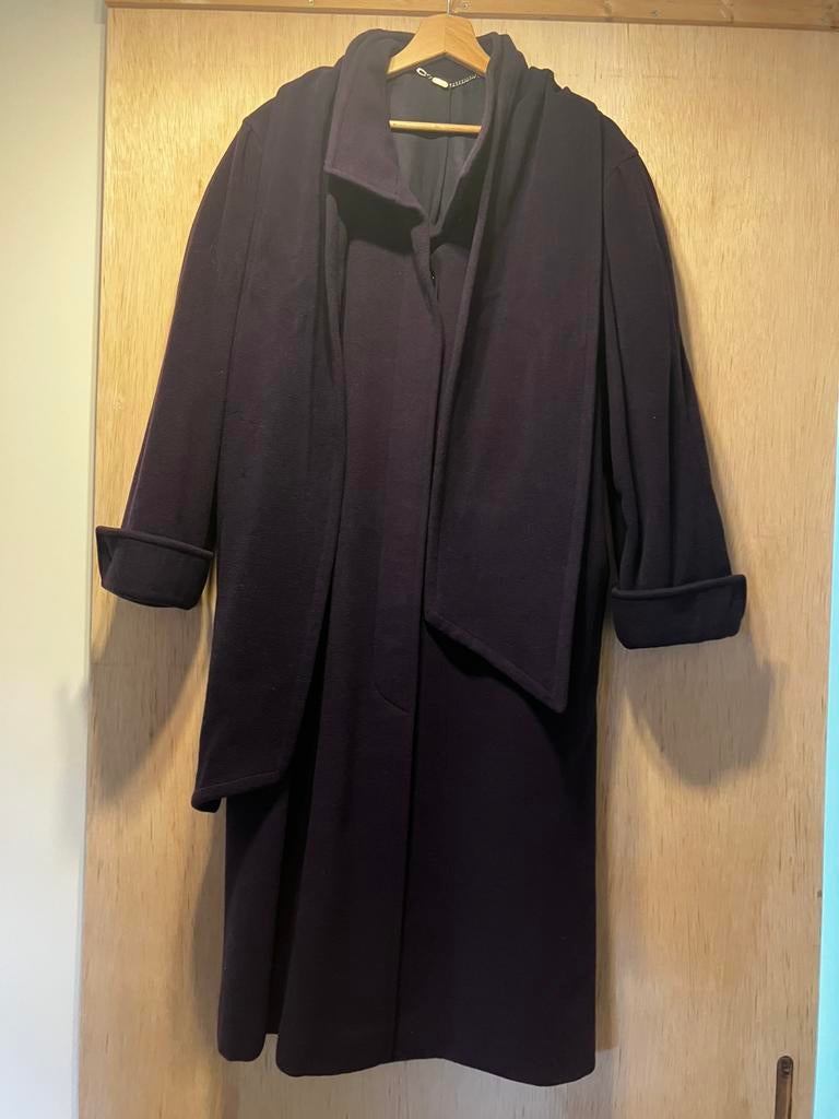 HMC vintage mantel paars, Enlèvement ou Envoi, Comme neuf, Taille 38/40 (M), Violet