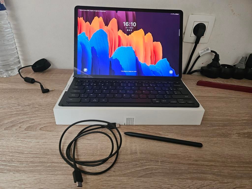 Samsung Galaxy Tab S7+, Computers en Software, Android Tablets, Zo goed als nieuw, Wi-Fi en Mobiel internet, 256 GB, Ophalen of Verzenden