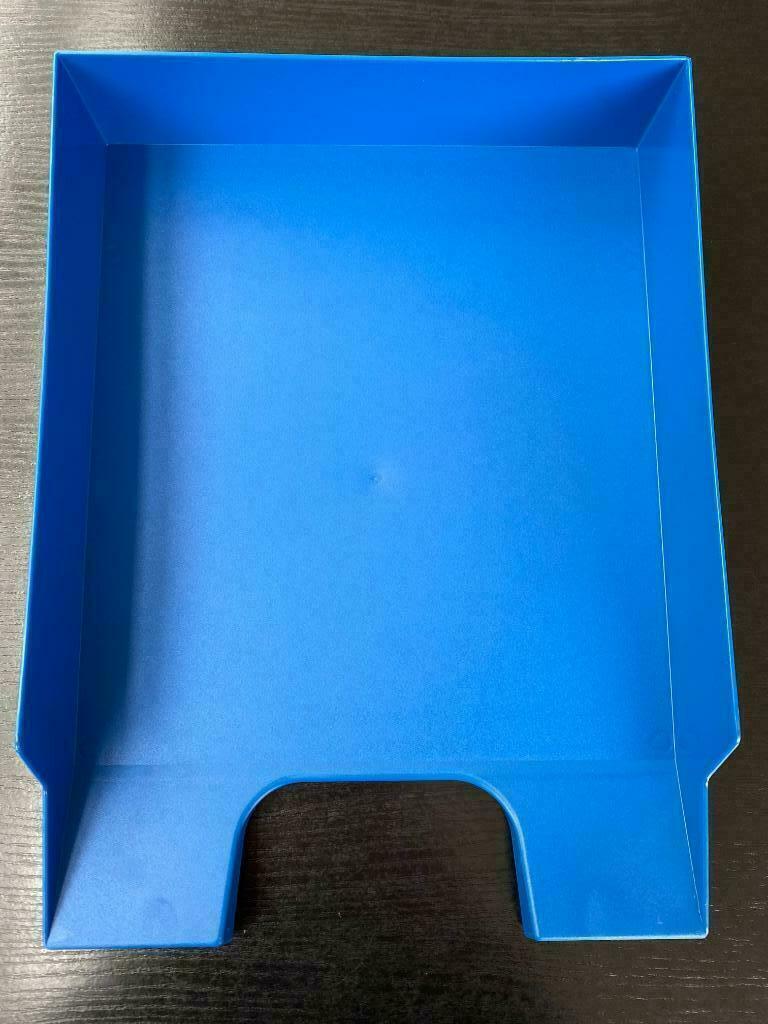 Blauwe plastieken sorteerbakjes, Enlèvement, Comme neuf