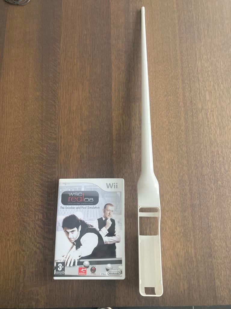 Wii game The Snooker and Pool Simulation met snooker cue, Enlèvement ou Envoi, Comme neuf
