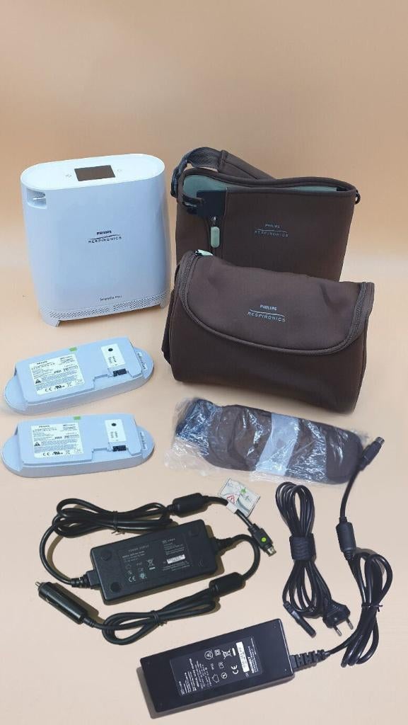 Philips SimplyGo mini-zuurstofconcentrator met garantie, Ophalen of Verzenden, Zo goed als nieuw