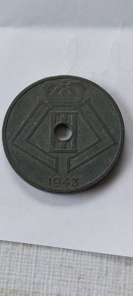 25 cent 1943 flamand français, Timbres & Monnaies, Envoi, Métal, Monnaie en vrac
