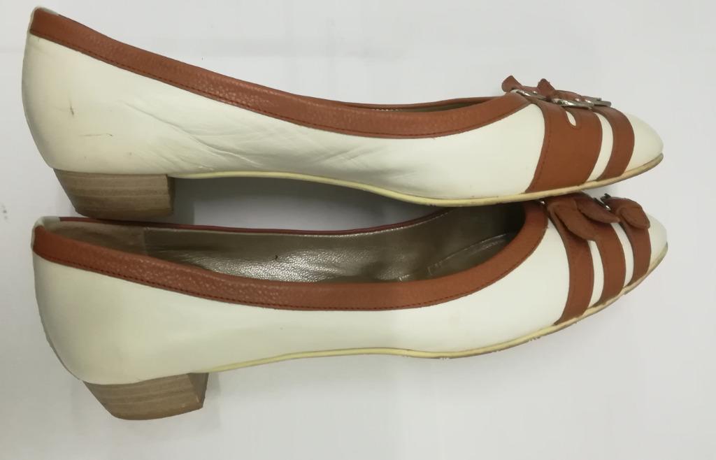 426A* VOLTAN luxe ballerina's van volledig leer (41), Kleding | Dames, Schoenen, Verzenden, Wit, Voltan, Ballerina's