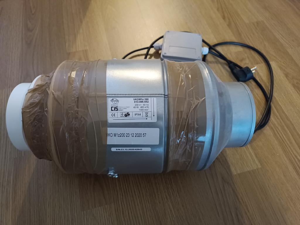 Extracteur 405m3/h, Comme neuf, Ventilateur et Extracteur