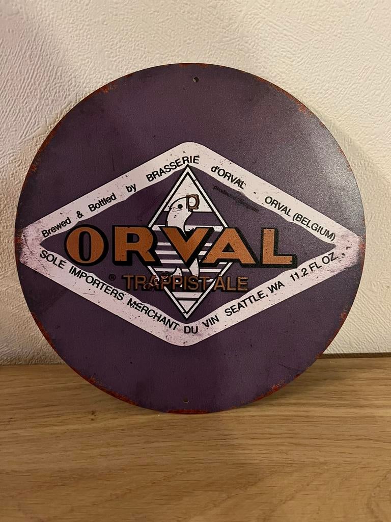 Plaque métallique Orval, Antiek en Kunst, Ophalen of Verzenden