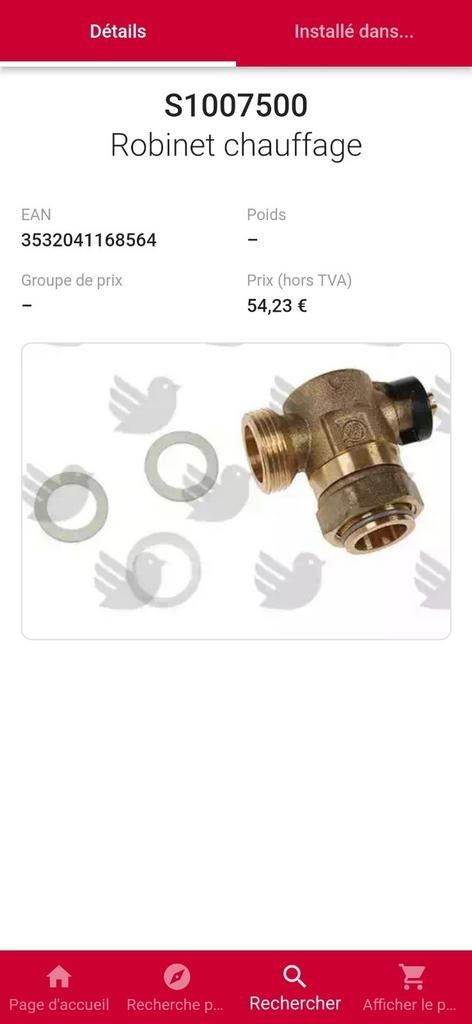 Robinet Chauffage Bulex S1007500 (neuf), Enlèvement ou Envoi, Neuf