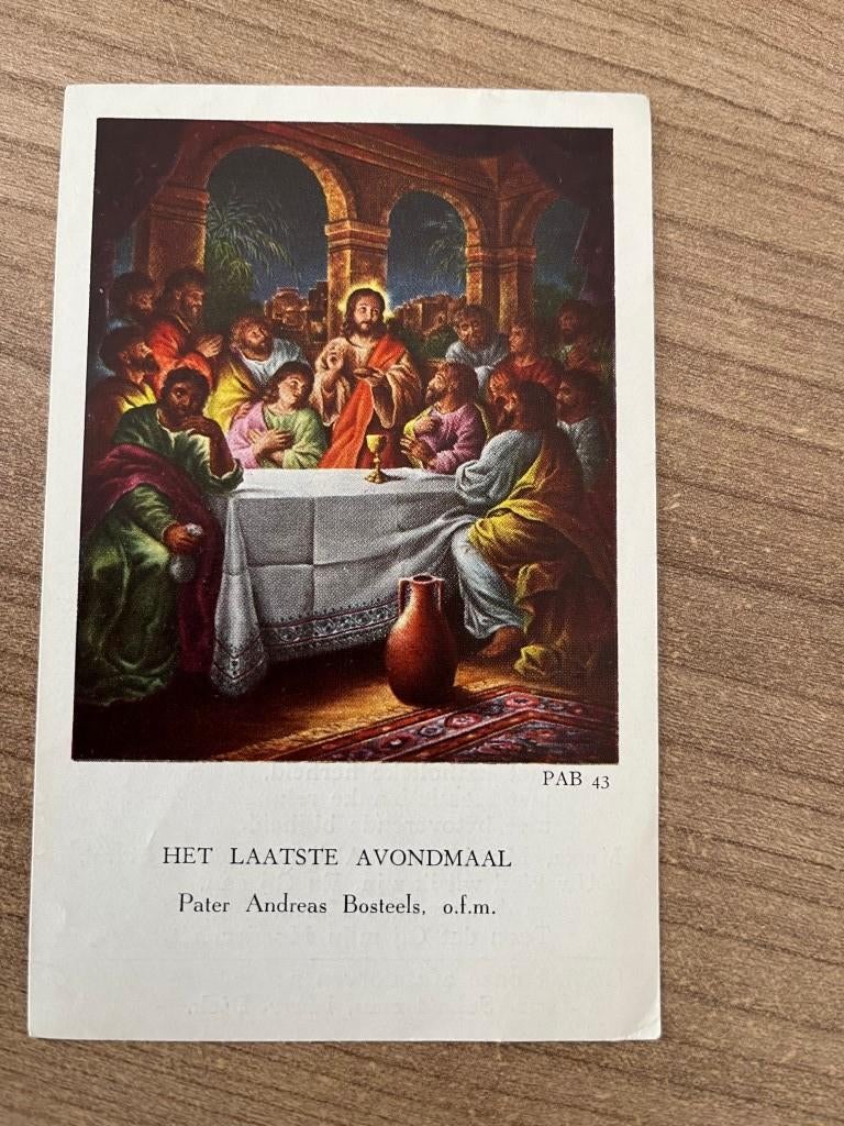 gebedsprent retraite 1953 - Pater Andreas Bosteels, Verzamelen, Ophalen of Verzenden