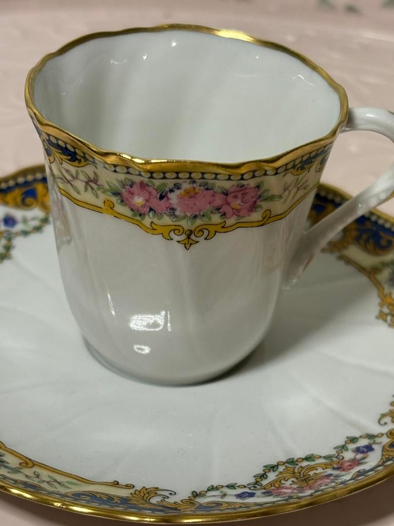 Magnifique tasse à café Limoges France, Antiquités & Art, Enlèvement