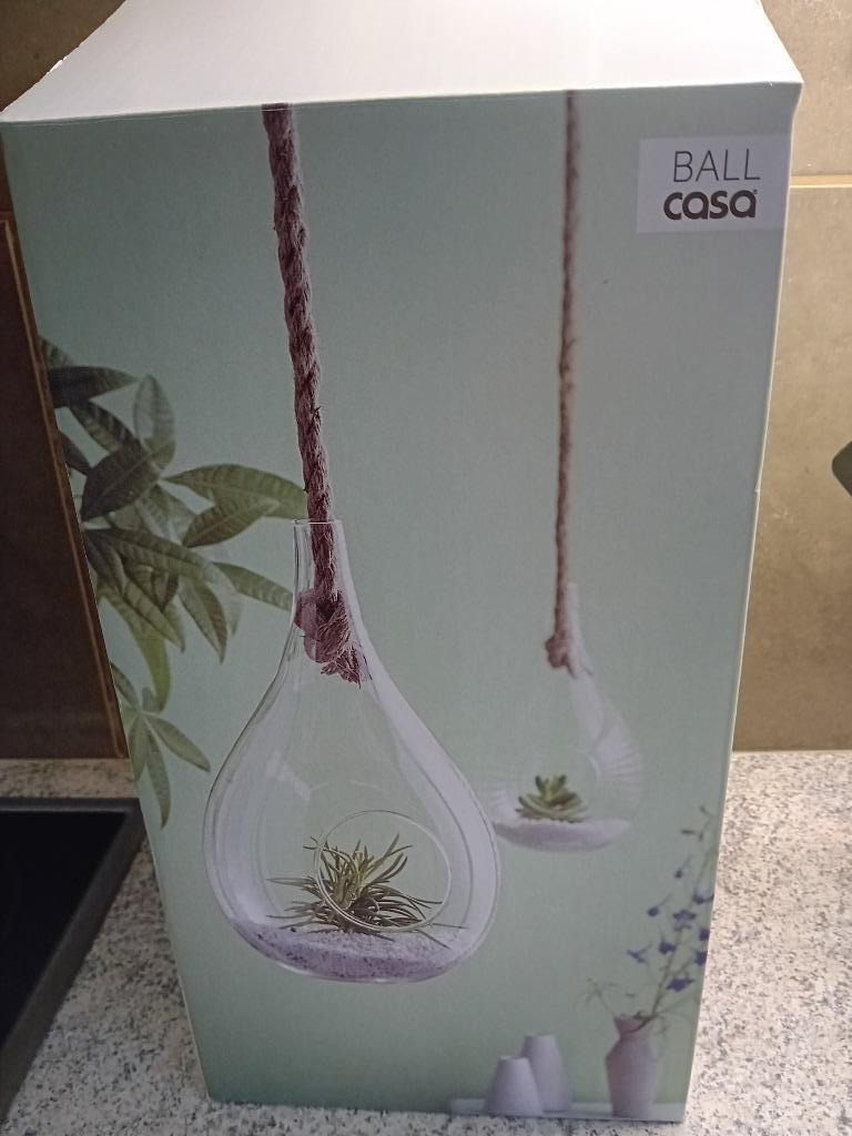 glasbal transparant decoratie casa ball h 33,5 diam 18 cm ni, Ophalen, Nieuw