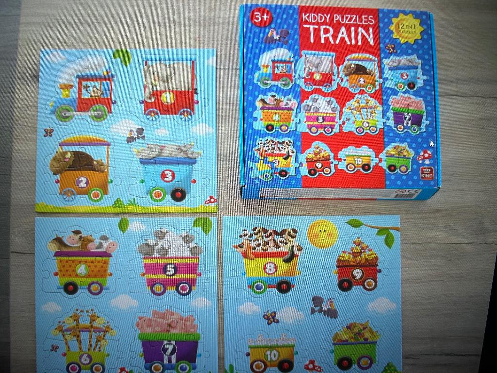 Kiddy Puzzles Train, Kinderen en Baby's, Ophalen of Verzenden, Zo goed als nieuw
