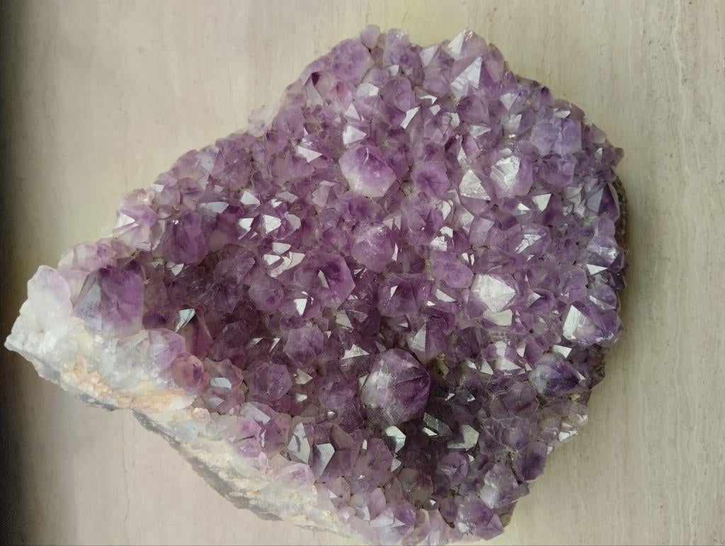 Prachtige natuurlijke edelsteen Amethist kristal lichtpaars, Ophalen of Verzenden, Overige typen