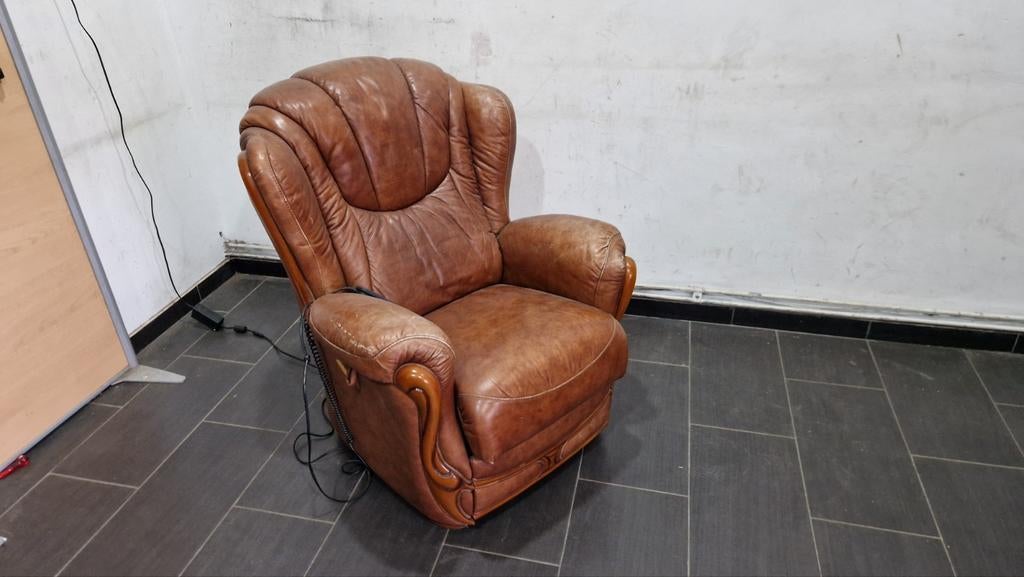fauteuil relax électrique couleur marron avec un grand confo, Divers, Comme neuf