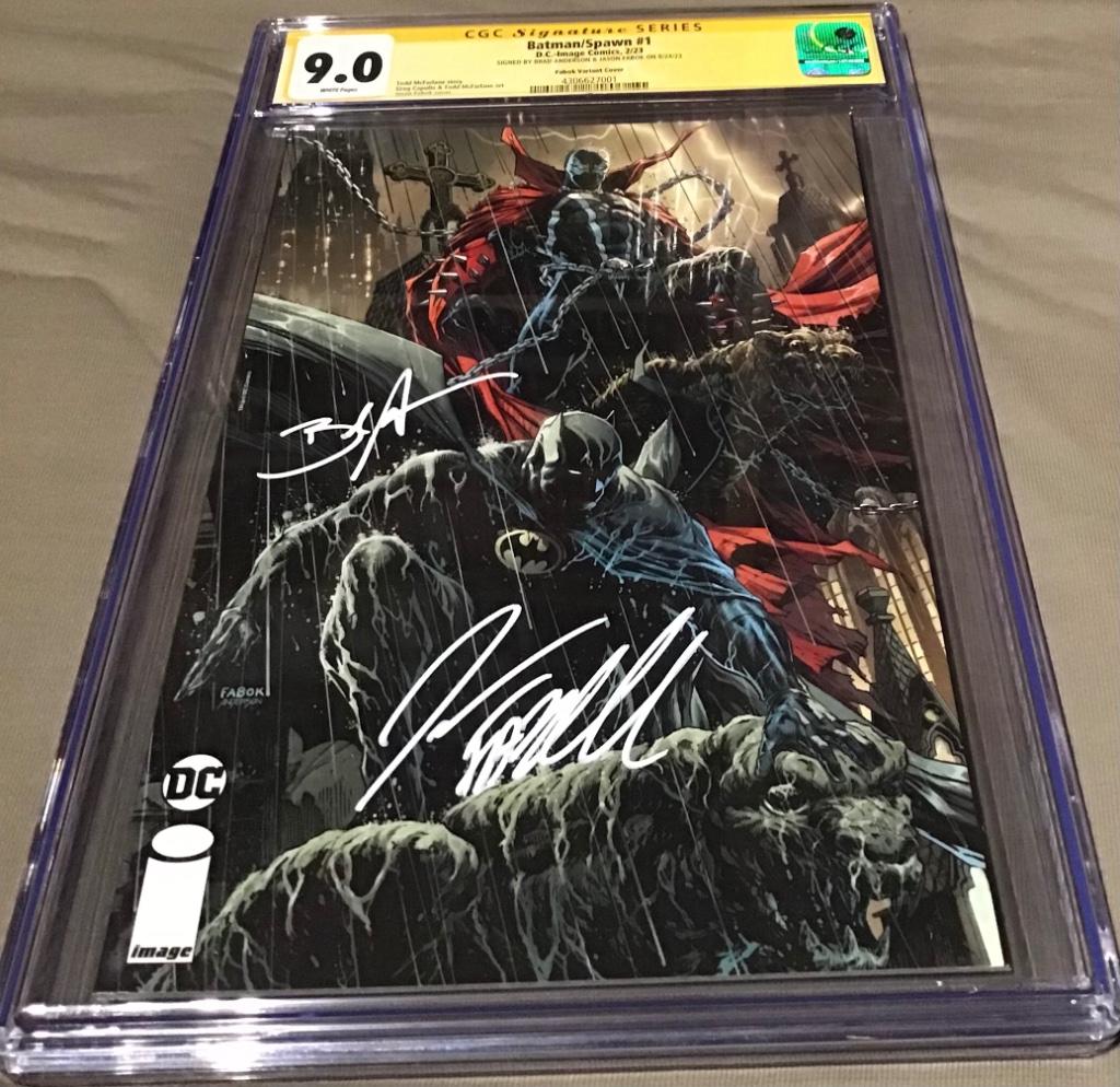 Cgc signature séries Batman/spawn(Jason fabok,Brad Anderson), Eén comic, Amerika, Nieuw, Ophalen of Verzenden
