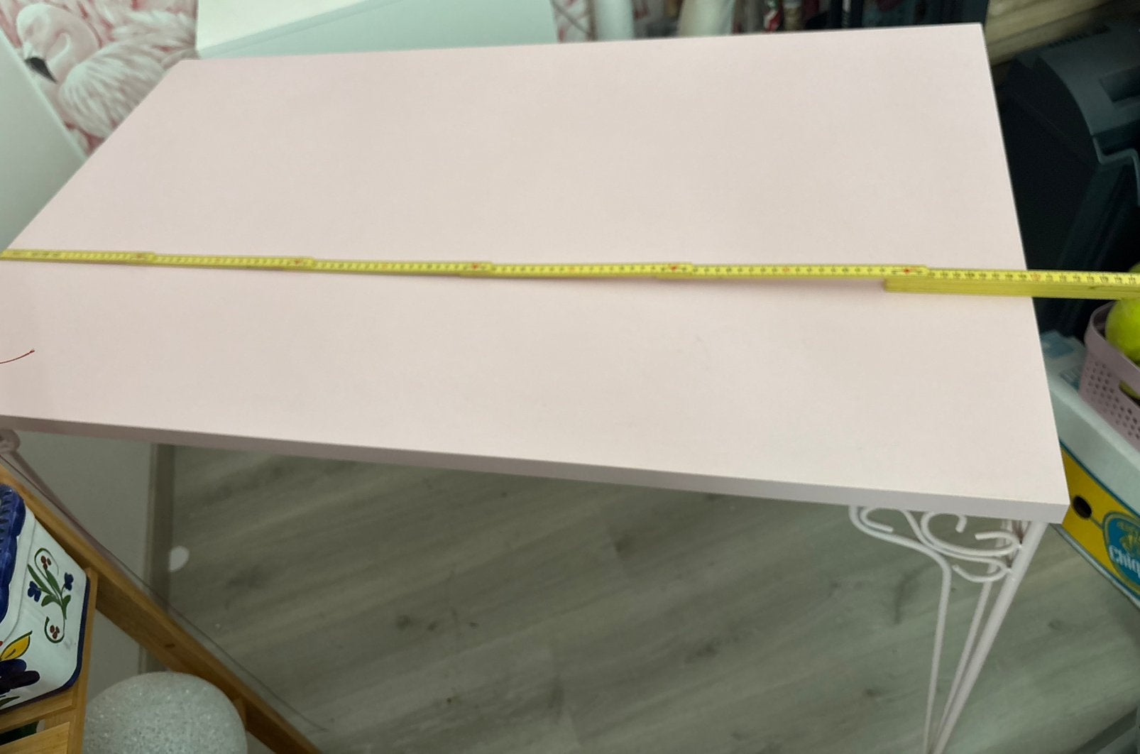 Bureautafel roze, Huis en Inrichting, Ophalen, Zo goed als nieuw, Roze