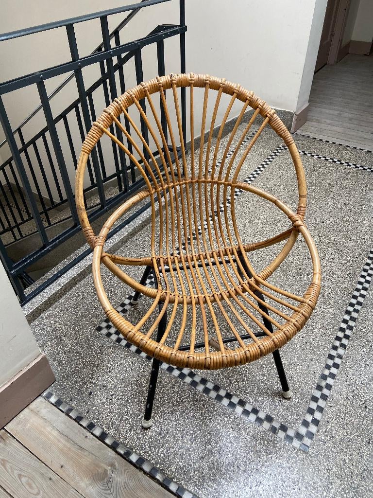 Vintage Rohe Noordwolde rotan stoelen (2), Antiek en Kunst, Ophalen