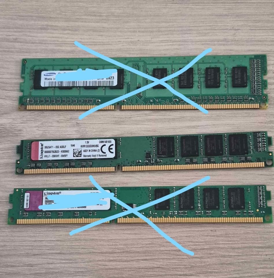 ram geheugen 8gb, 8 GB, DDR3, Comme neuf, Enlèvement