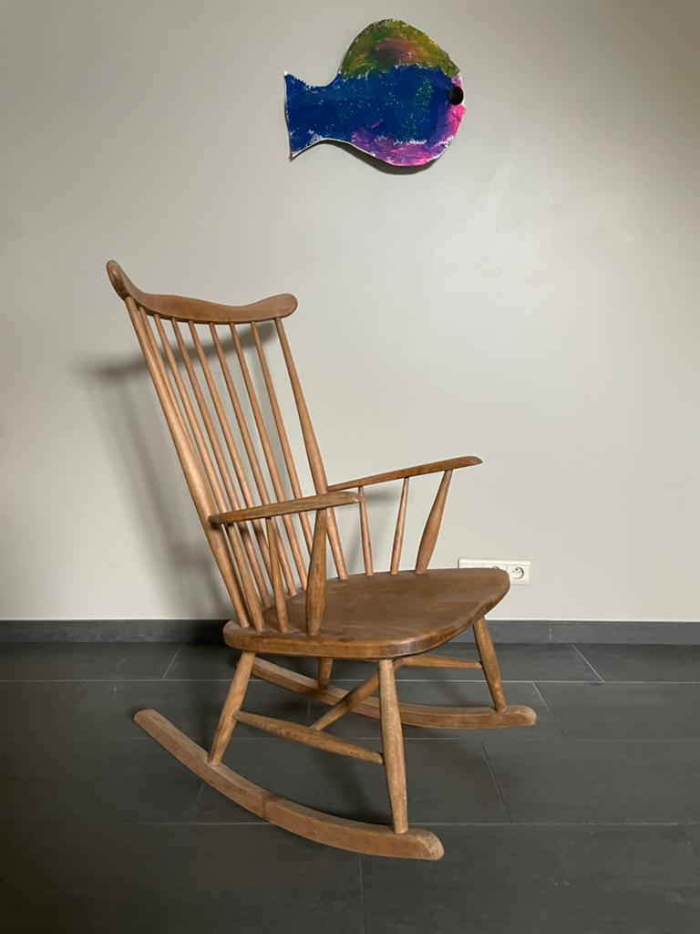 Vintage schommelstoel, Antiek en Kunst, Ophalen