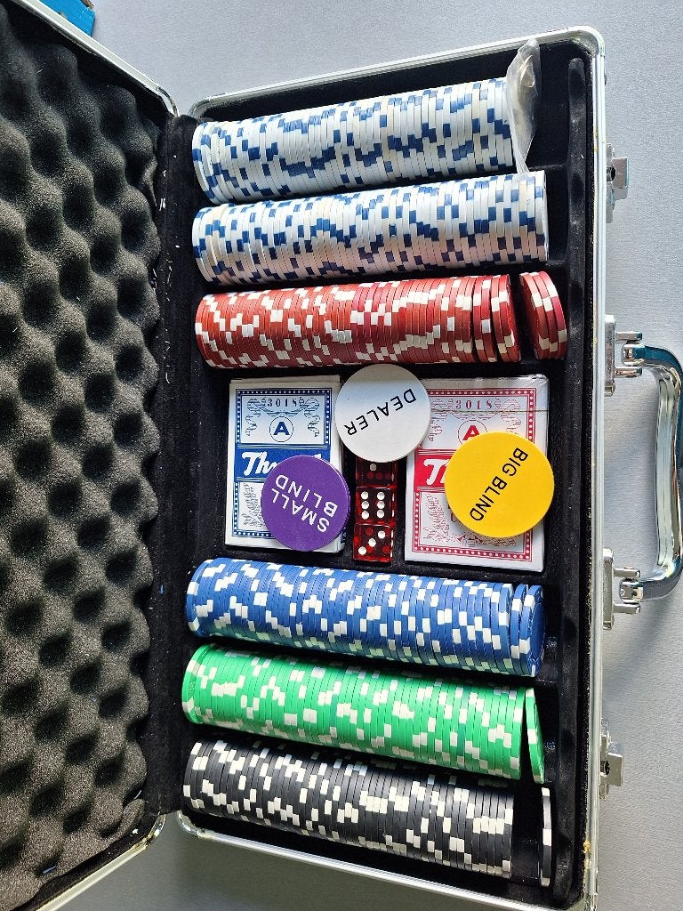 Pokerset, Ophalen, Gebruikt