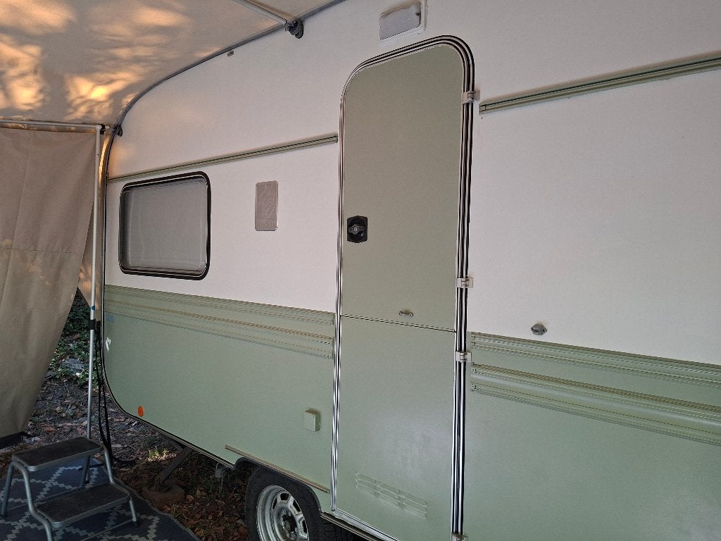 Gepimpte caravan 5 personen, Ophalen, Gebruikt