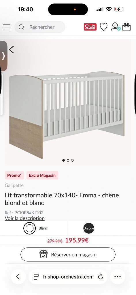 Chambre bébé enfant évolutif, Enlèvement, Comme neuf, Garçon ou Fille