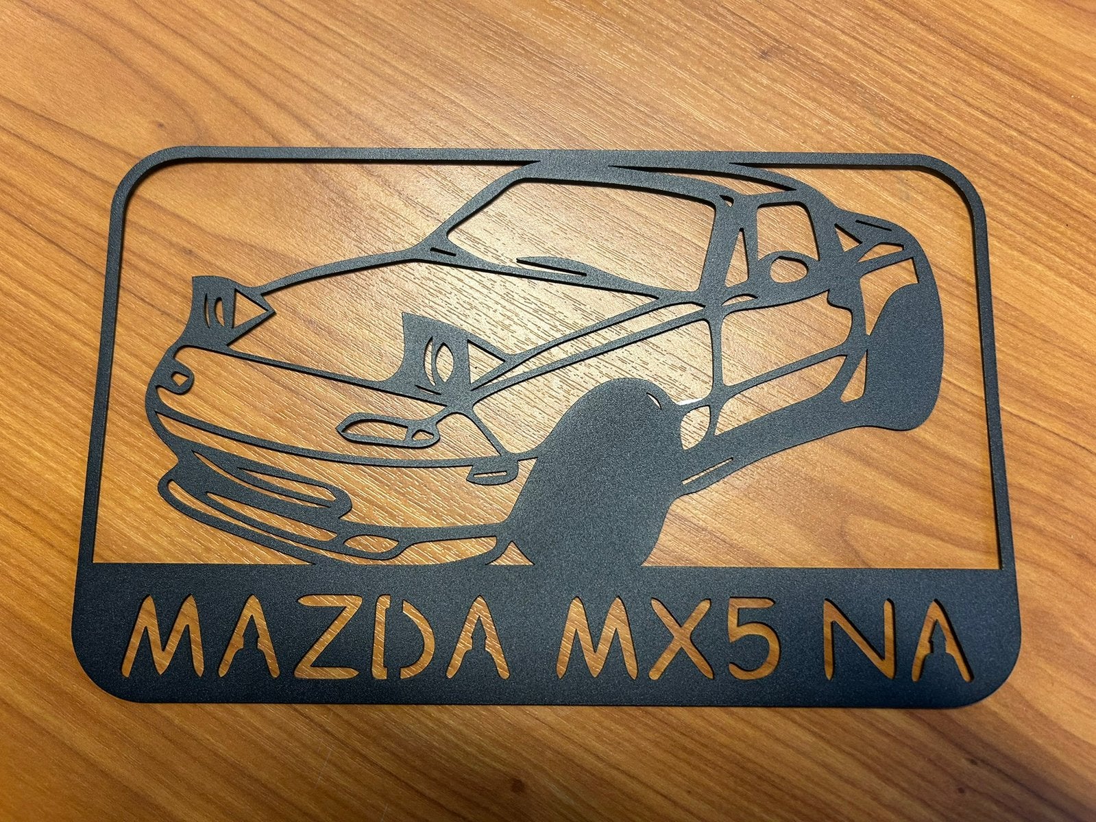 Wanddecoratie Mazda MX5 NA, Ophalen of Verzenden, Zo goed als nieuw, Metaal