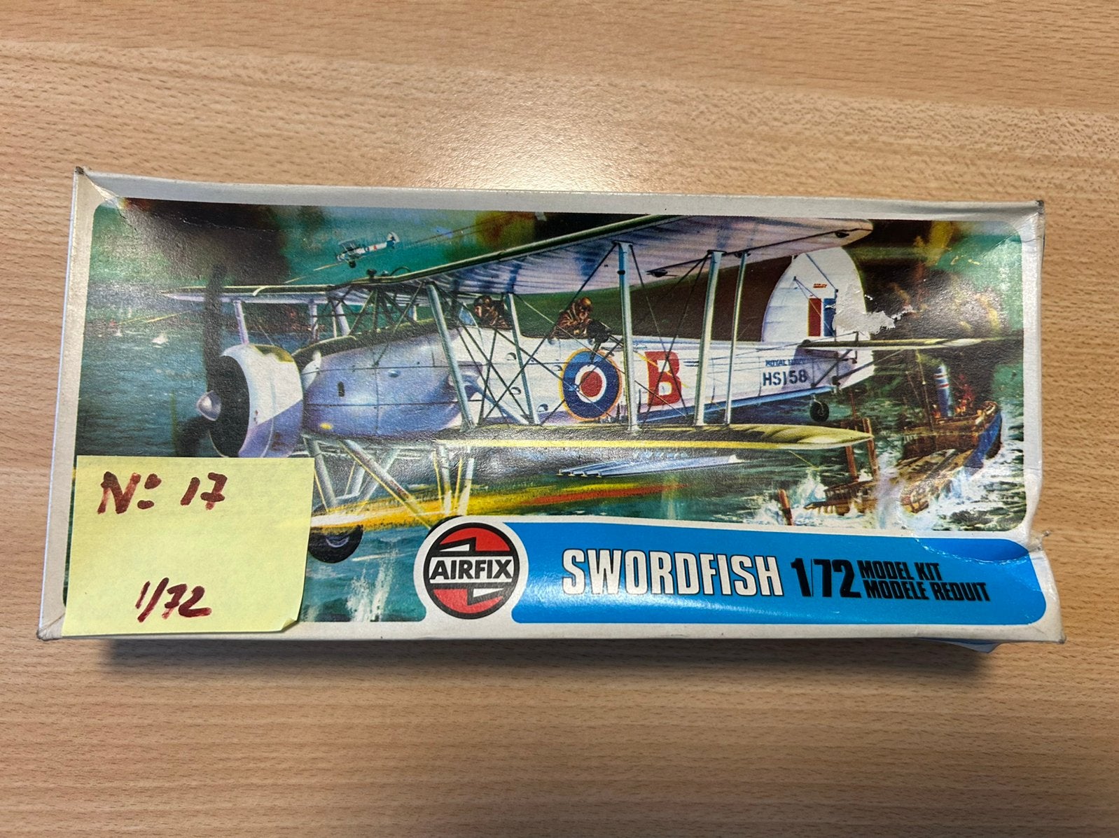 Vintage Airfix Fairey Swordfish 1/72, Enlèvement ou Envoi, Comme neuf, 1:72 à 1:144, Avion