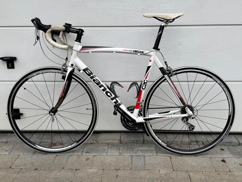 Bianchi koers fiets, Fietsen en Brommers, Fietsen | Racefietsen, Ophalen, Zo goed als nieuw, Carbon