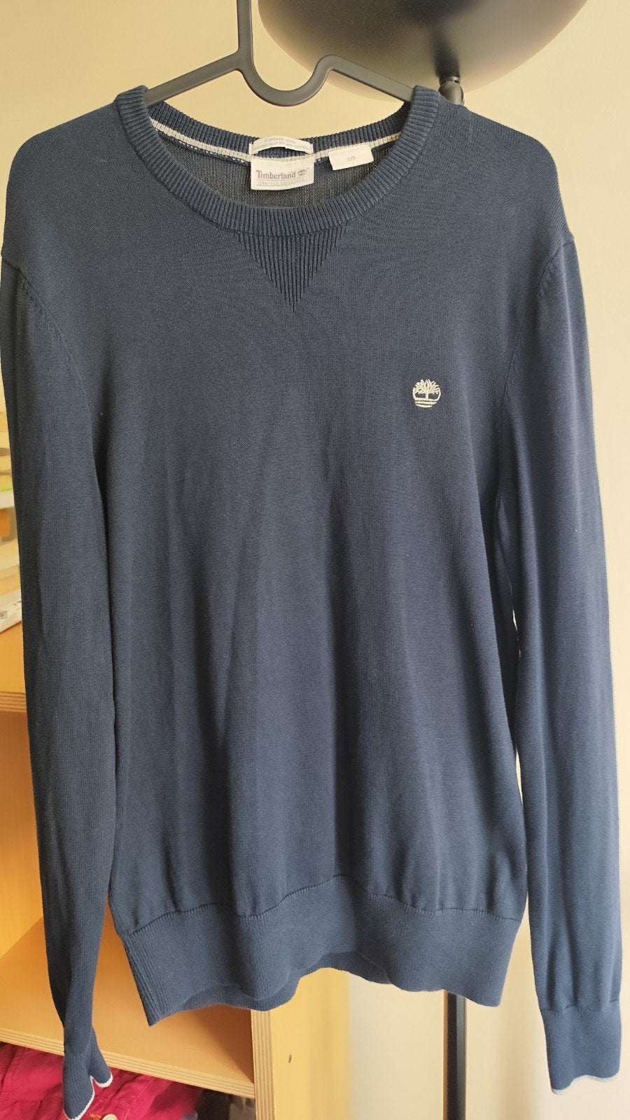 Pull Timberland bleu marine taille S, Timberland, Comme neuf, Enlèvement, Bleu
