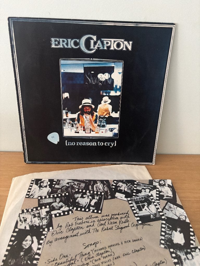 LP - Eric Clapton - Aucune raison de pleurer, CD & DVD, Vinyles | Rock, Enlèvement ou Envoi, Utilisé, Avec insert, Blues rock