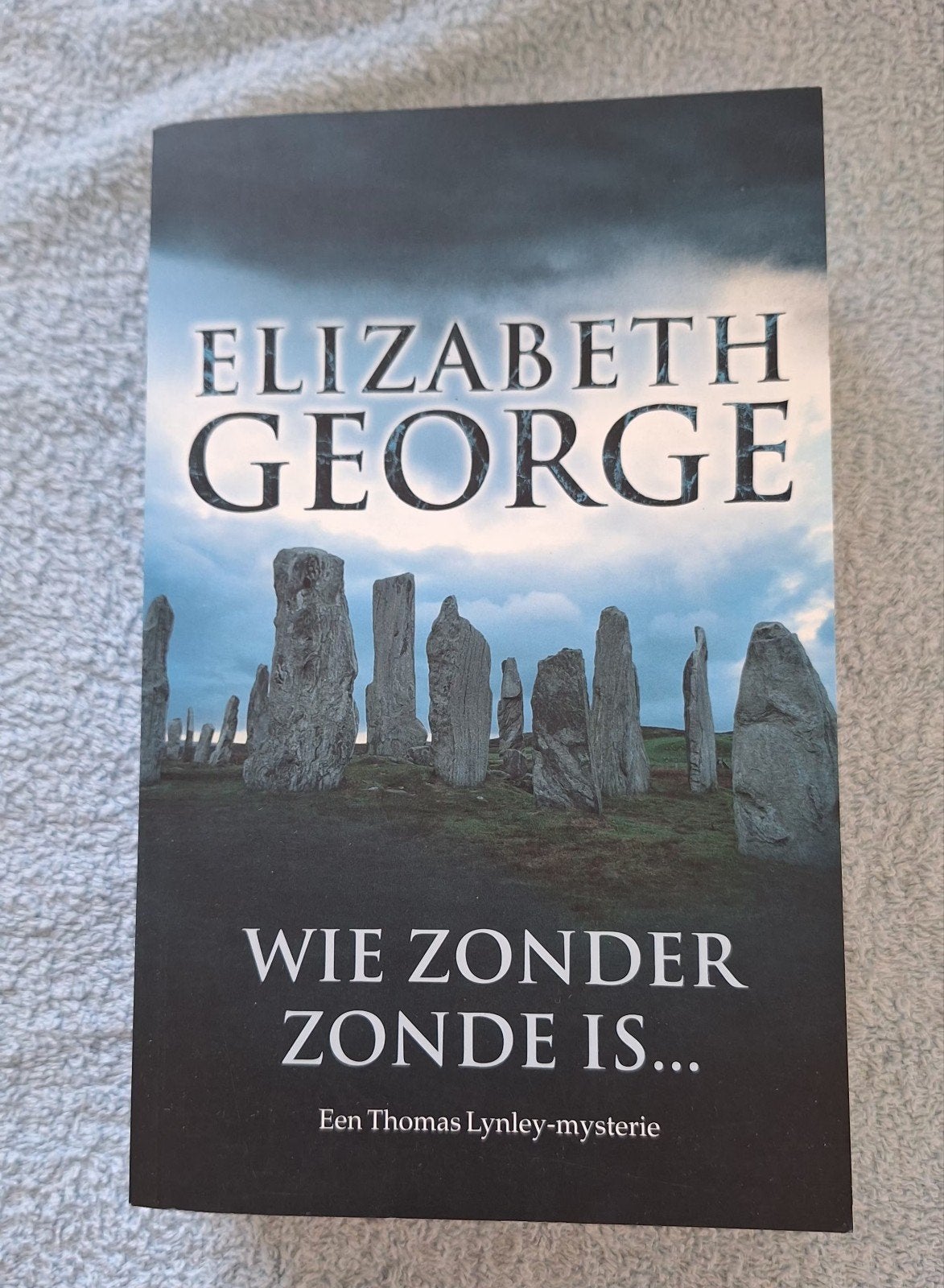 Elizabeth George - Wie zonder zonde is..., Livres, Thrillers, Enlèvement ou Envoi, Elizabeth George