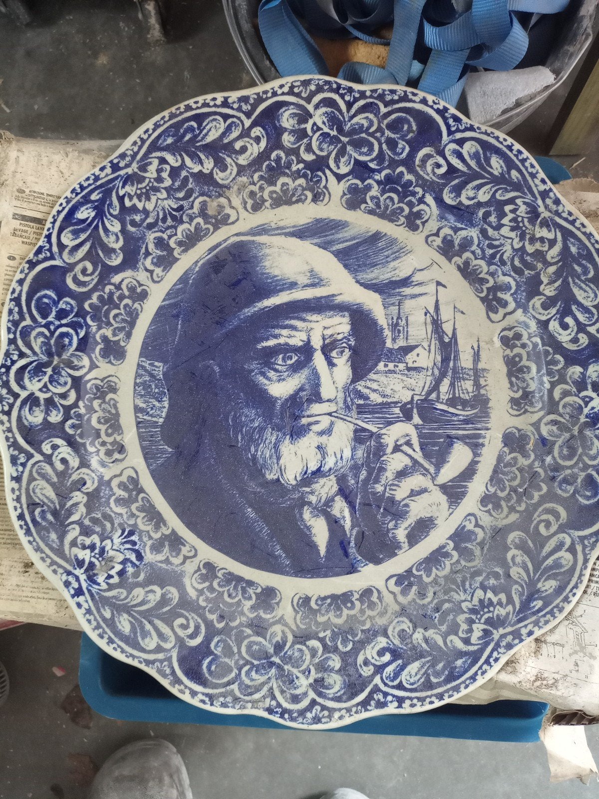 Porseleinen bord, Antiek en Kunst, Ophalen