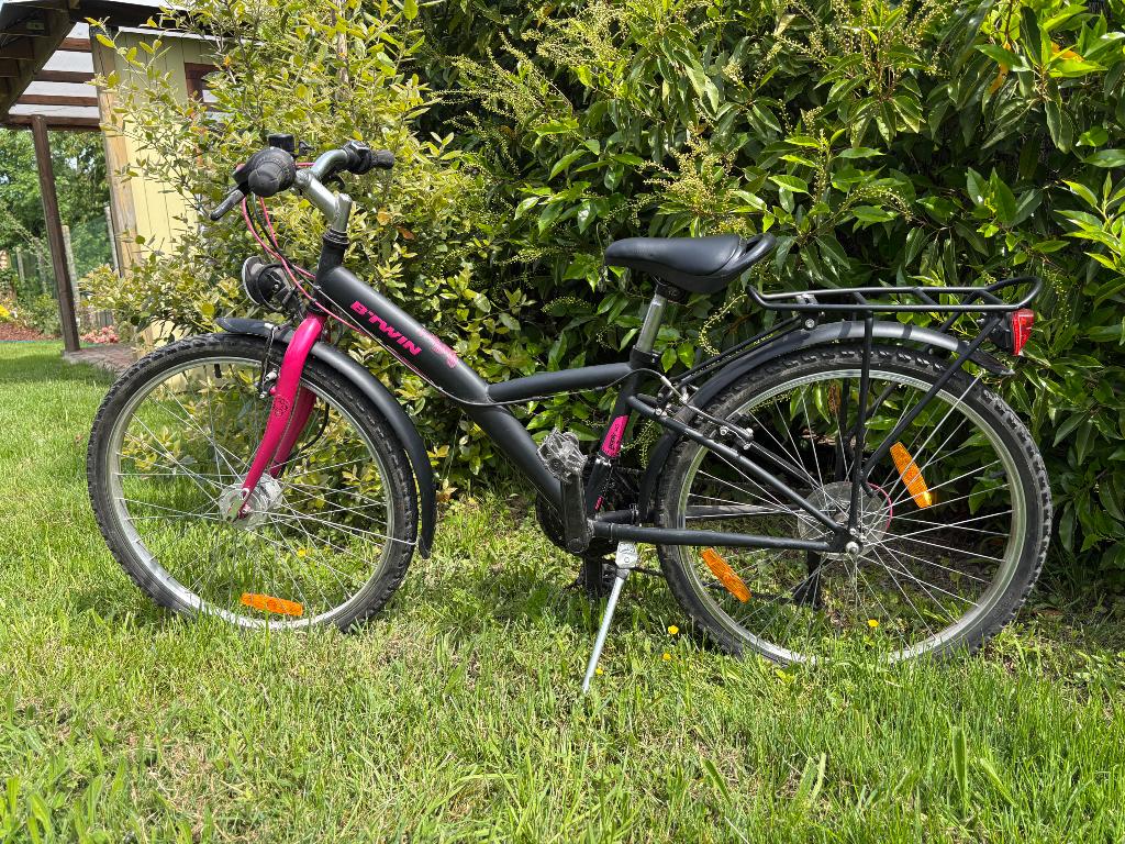 Meisjes fiets 24”, Fietsen en Brommers, Ophalen, Velgrem, B-Twin, Versnellingen