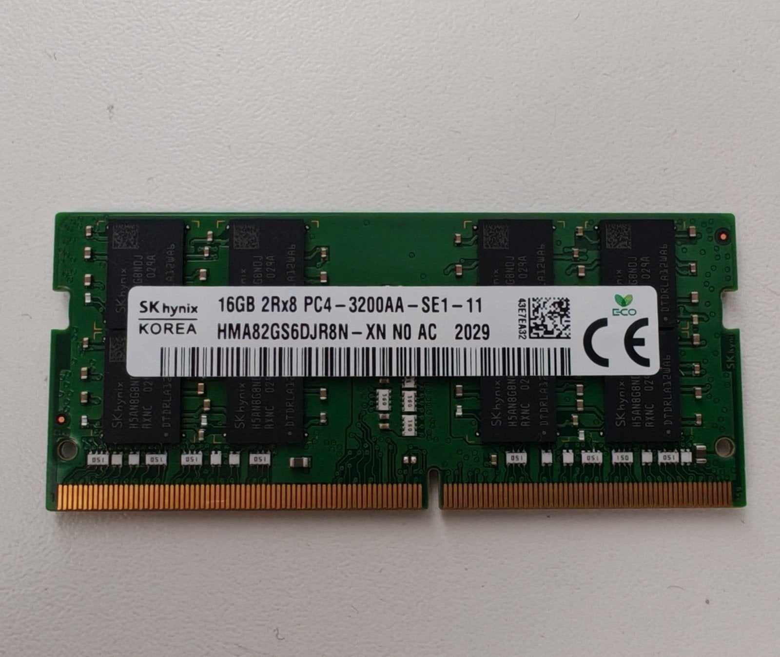 16 GB RAM 2Rx8 PC4 3200 Skinyx-laptop, Ophalen, DDR4, Zo goed als nieuw, Laptop