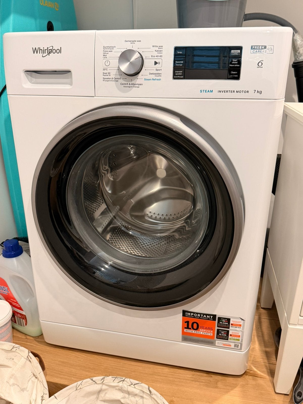 Whirlpool Washing Machine 7kg, Electroménager, Enlèvement, Comme neuf