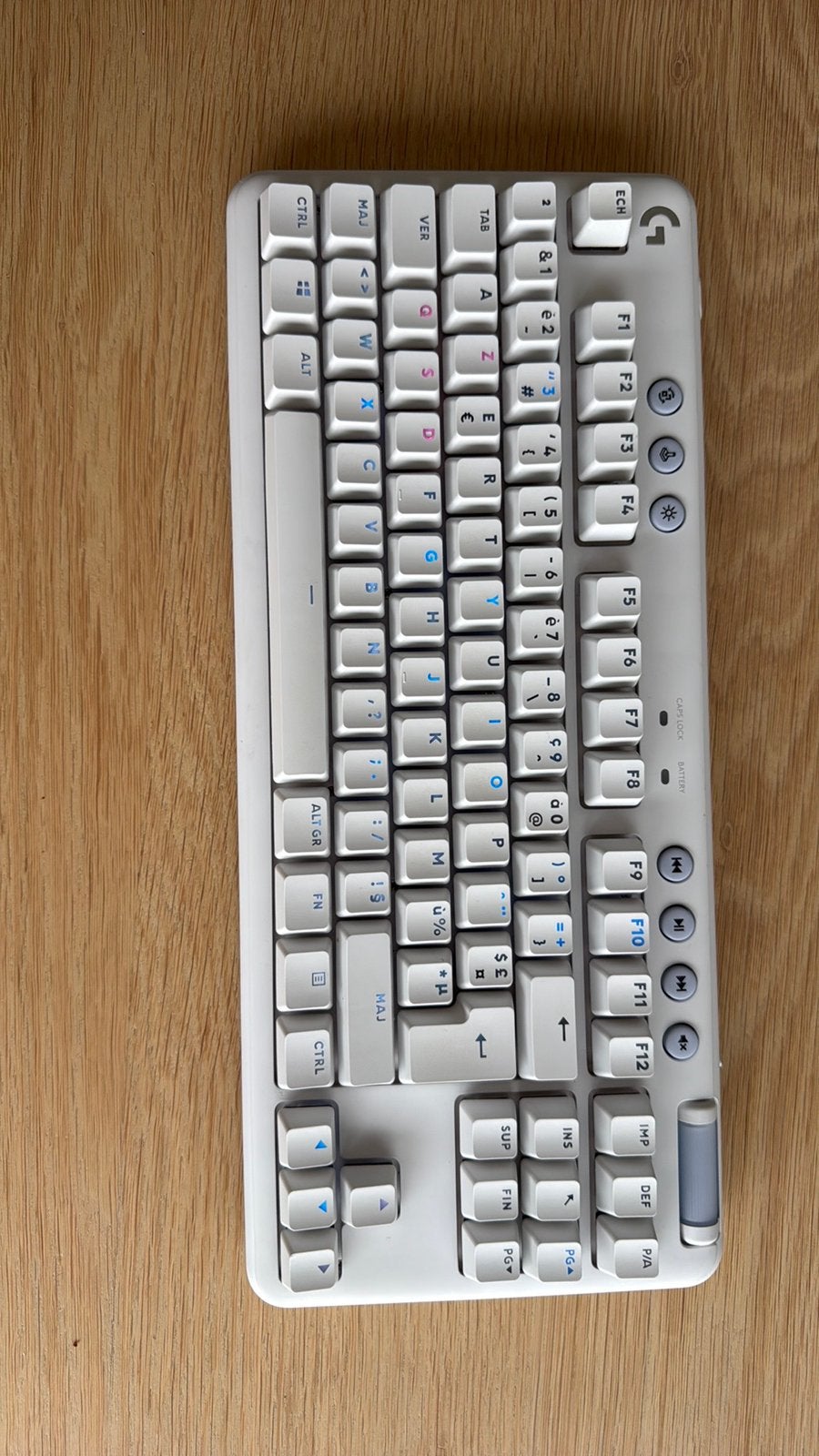 Rgb logitech G715 lightspeed wireless, Ophalen, Gaming toetsenbord, Azerty, Zo goed als nieuw