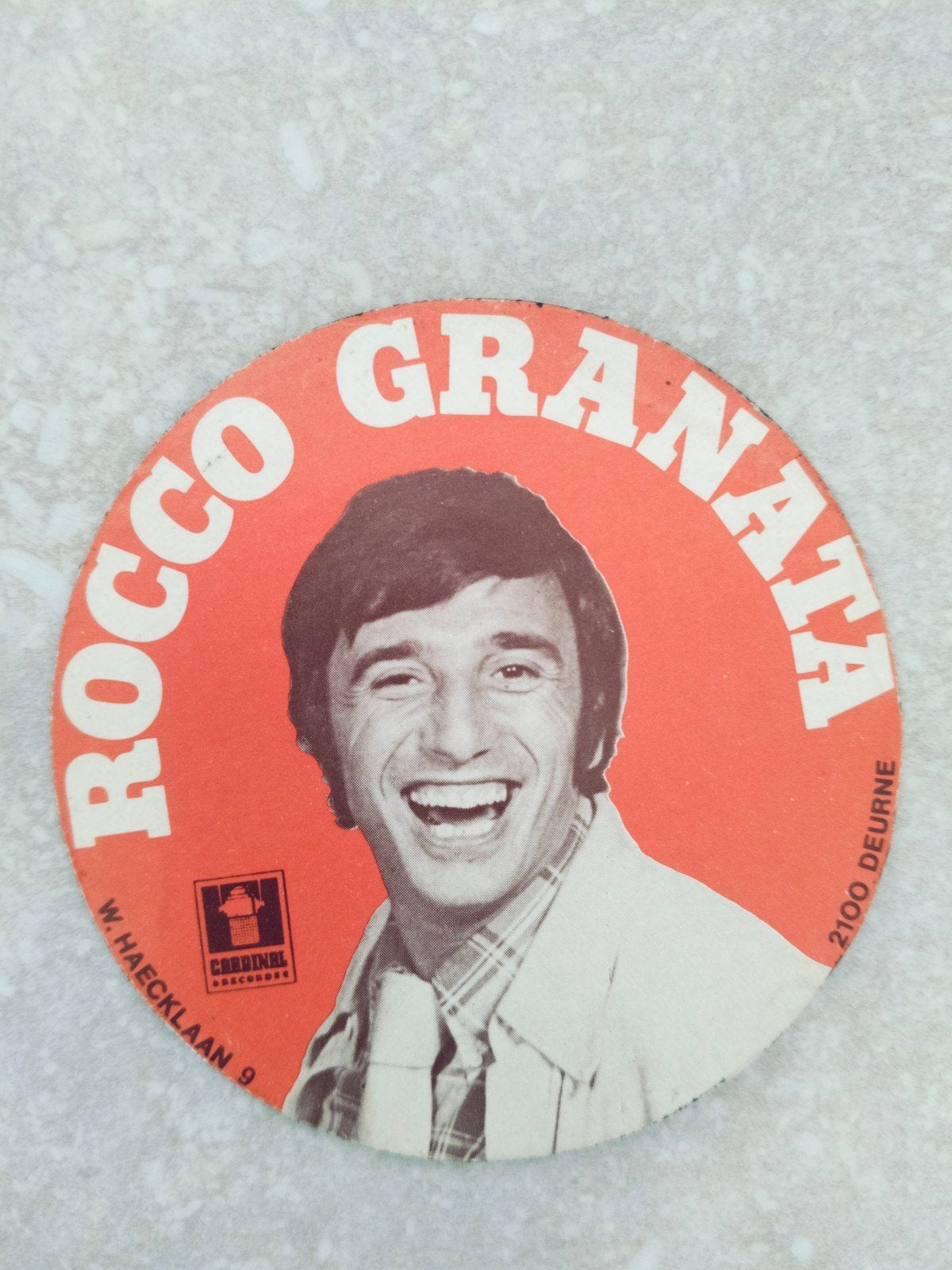 Oude vintage sticker Rocco Granata, Verzamelen, Ophalen of Verzenden