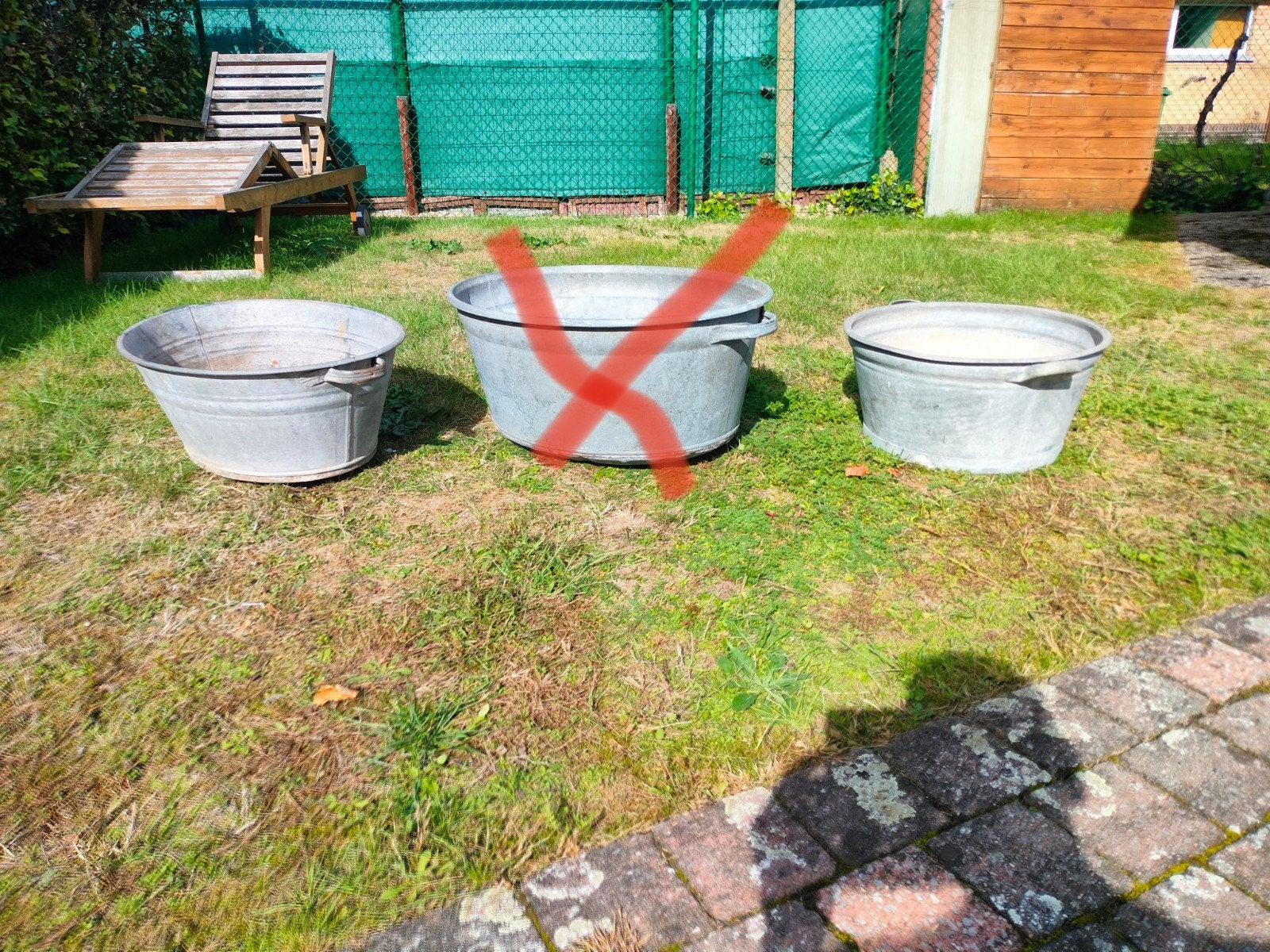 2 zinken kuipen te koop, Tuin en Terras, Ophalen