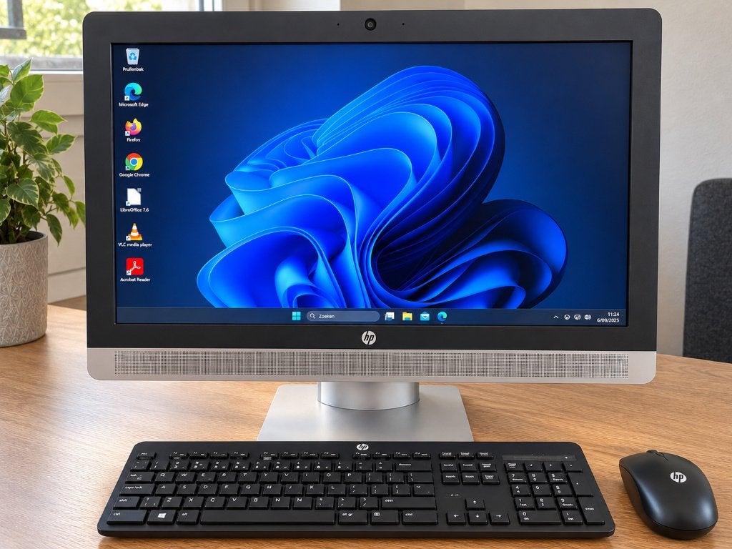 HP Pro All-in-One i5 | 8GB | 256GB SSD | Windows 11, Ophalen, 8 GB, Met videokaart, SSD