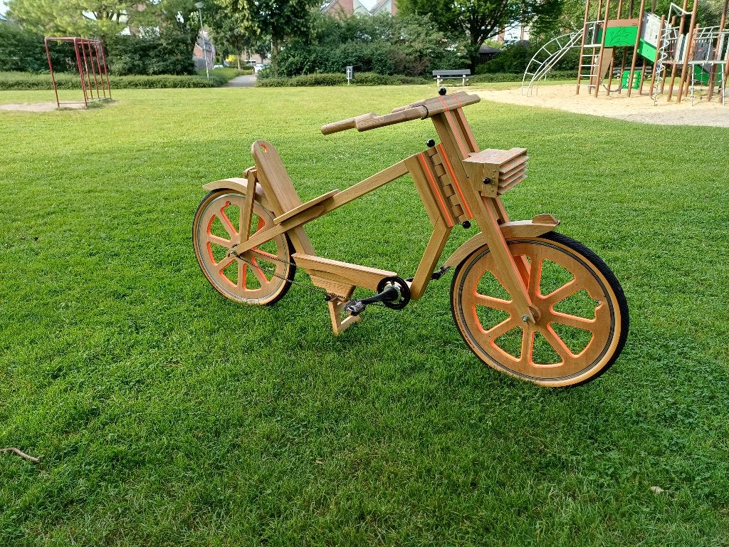 Houten fiets, Enlèvement, Neuf, Frein à rétropédalage