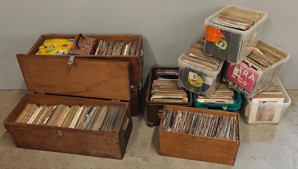 LP singles, +1500 stuks, Ophalen