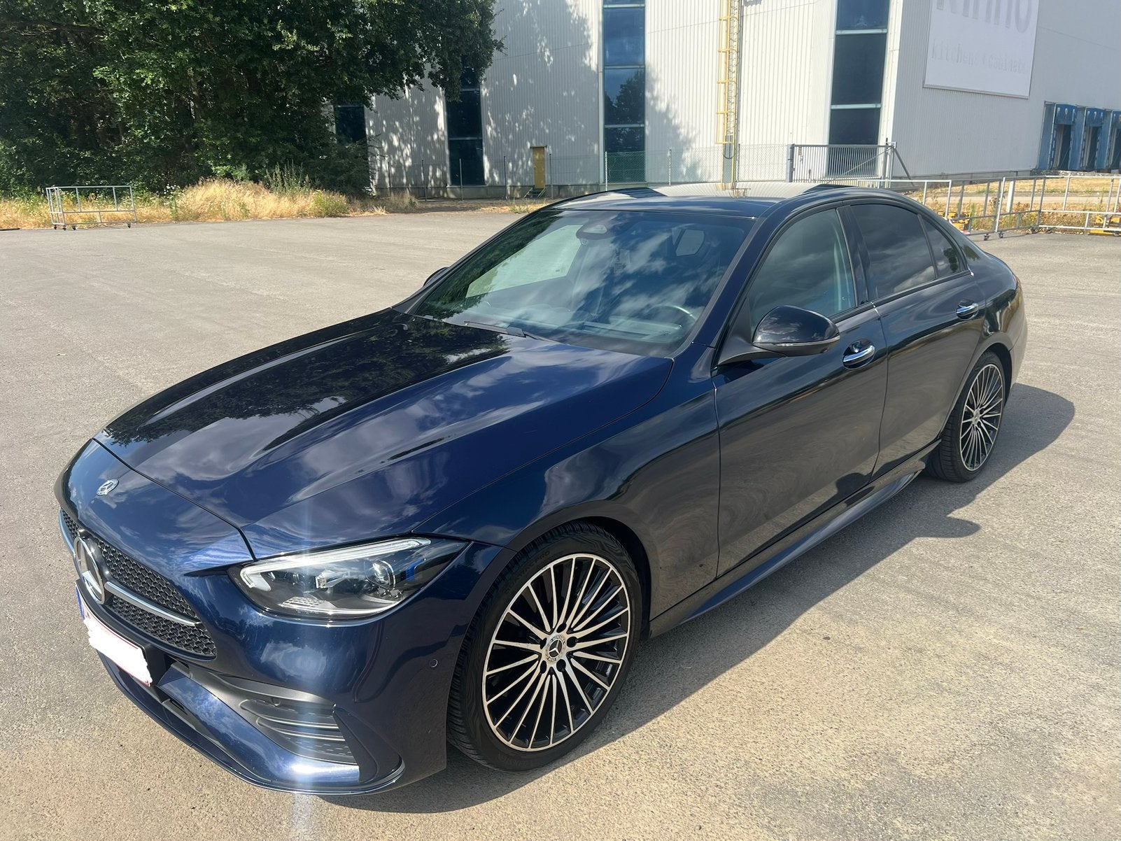 Mercedes C180 AMG kit (Mild Hybrid), Cuir, Achat, 1496 cm³, Noir