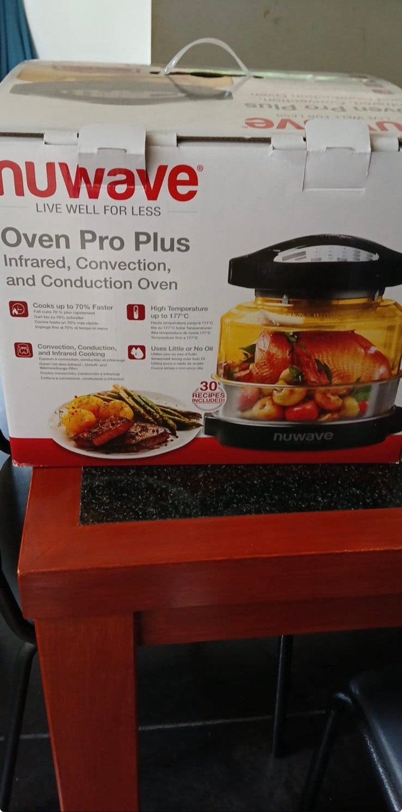 Nuwave oven pro plus heteluchtoven, Elektronische apparatuur, Ophalen, Zo goed als nieuw, Heteluchtoven