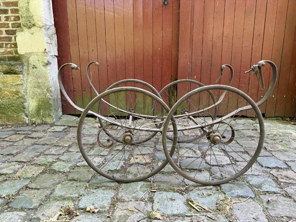 Onderstel antieke kinderwagen, Antiek en Kunst, Ophalen